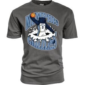 Blue 84 Nba Unisex Adult Nba T Shirt Ringspun Slam Mascot Black (3)